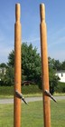Lovely Pr  Vintage Wooden Oars 84  Long Old Patina    Locks Paddles Oar Beauties