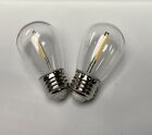 2 Sunforce Led Light Bulb Replacement For Patio Solar Light String  3w Brand New