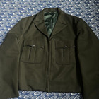 1949 40s Whipcord Jacket Khaki Dark Forest Green Eureka California Woolen Mills