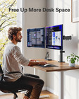 Dual Monitor Desk Mount  Heavy-duty Steel Adjustable Arm For 13-32 Inch Scree   