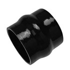 Silicone Hump Hose Coupler Joiner 63mm 2 5   3-ply  Pipe Turbo Black 2 1 2 