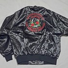 Vintage Auburn Satin Jacket Famous The Farmers Daughter San Antonio Tx 