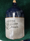 Vintage Rose Distiller Atlanta Gal Whiskey Jug 11 tx6-3 4 dia Good Ga Display St