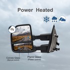 Tow Side Mirrors Power Heated Turn Signal Puddle Light For 2004-2014 Ford F150