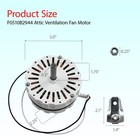Attic Ventilation Fan Motor Fit Master Flow Pr1 Series air Vent Power Ventilator