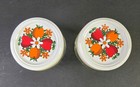2 Pc  Kerr Country Kitchen Jelly Jars Rings   Lids 8 Oz Kitschy Vintage Fruit 