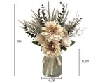 Fake Flowers In Vase silk Flower Arrangement With Vase Suitable For Home Offi   