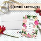 Birthday Party Invitation Cards  Aloha Party Celebration  Flamingo Garden Par   