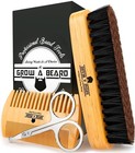 Beard Brush For Men With Beard   Mustache Comb Set  Beard Grooming   Care Kit   