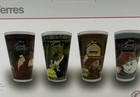 Oh My Disney Beauty And The Beast Drinking Glass Set Of 4 - New - Belle Gaston