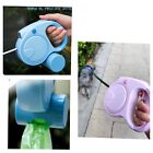 Retractable Dog Pet Leash 16ft Heavy Duty With Flashlight   Waste Bag Dispenser