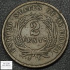 1864 Large Motto Copper Two Cent Piece 2c