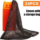24 Pack 4  Flatbed Edge Protectors With Carrying Case  4  Plastic Corner Protect