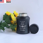 6 Inch Pet Urn For Ashes - Dog Or Cat Memorial Urn With Paw Print Design - Laser