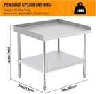 36 X 24 Inch Stainless Steel Work Table Commercial Food Prep Table Restaurant