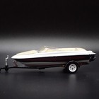 Speedboat W  Cover On Trailer 1 64 Scale Diorama Collectible Diecast Model Boat