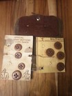 Orginal 1930 s 1940 s Military Sewing Kit Incl  Button Card Needle Vtg Milsurp