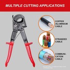 Ratchet Cable Cutter  Heavy Duty Wire Cutter For Aluminum Copper Cable Up To 240