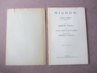 1927 Mignon By Ambroise Thomas Comic Metropolitan Opera House Libretto Rullman