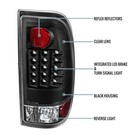 97-07 F250-550 97-03 F150 04 Heritage Styleside Led Tail Light Pair Black