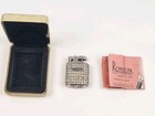 Vintage 1940s Ronson Gem Rhinestone Pocket Cigarette Lighter 2  X 1 5  New
