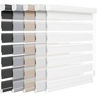 Changshade Corded Dual Layer Zebra Roller Shades Window Blinds Window Treatment