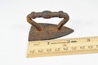 Antique Vintage Small Flat Sad Iron Child Toy Doll Cast Iron Metal Primitive 2 