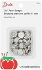 Pearl Snap Fasteners White Size 16 7 16 Inch 12 Sets Metal Sewing Notions
