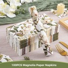 Vintage Magnolia Flower Napkins  100pcs 3 Ply Floral Paper Napkins  Bathroom    
