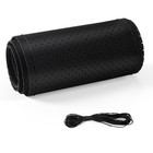 Genuine Leather Steering Wheel Cover  Stitch On Wrap  15 Inch Steering Black