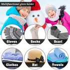 Winter Mitten Clips Elastic Stainless Steel Gloves Clips For Toddler Kids Adults