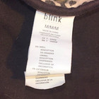 Blink Essentials Women   s M Brown beige Animal Print Cotton spandex Camisole