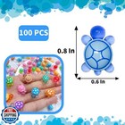 Lifciuso 100 Pcs Small Glow In The Dark 3d Resin Turtles Miniature Garden Fig