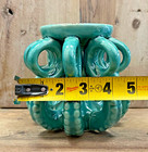 Octopus Turquiose Ceramic Candle Holder 5  X 5 