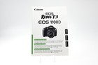 Canon Eos Rebel T3 1100d Camera Instruction Manual  g976