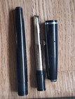 Vintage Platignum Italic Set Fountain Pen   5 Interchange Nib Units Calligraphy