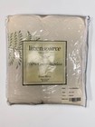 Pair  2  New Linen Source 100  Cotton Matelasse Euro Shams Fern Embroidery 26x26