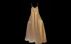 Women s 1970s Vintage Gold Champagne Maxi Nightgown Empire Waist Vanity Fair