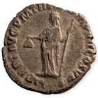 Emperor Commodus Denarius 185 Ad Ancient Roman Empire Silver Coin Rome Mint 6d