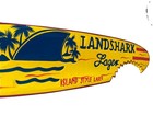 39    Landshark Tiki Bar Trees Tropical Sign Wall Hanging Art Island Home Decor