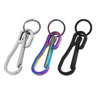 Edc Stainless Steel Carabiner Key Chain Clip Hook Buckle Keychain Outdoor Hiking