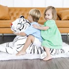 Melissa   Doug Giant Siberian White Tiger - Lifelike Stuffed Animal  over 5 Feet