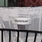 Avenue Size 14 16 Women s White Dolman Blouse Mini Dress Flowy Flutter Sleeves