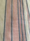 Vintage Pink Blue Stripe Linen Cotton Kitchen Hand Dish Tea Towel Xl 38   x19   