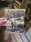 Rare Early 1900 s Cabinet Photo Hunting Antique Fishing Sportsman Field Stream