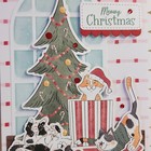 Stampin Up   Meowy Christmas   Card Kit  Makes 4- Christmas Tree  Cat Lovers 