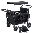 4 Seater All-terrain Wagon Stroller Premium Wagon Stroller With Safety Harness