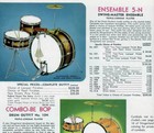 1959 Slingerland Swingmaster Ensemble 5-n Outfit Drum Set Black Gold Duco
