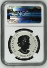 2015 Canada Silver 50 Dollars Ngc Pf-69 Maple Leaf - Incuse Enameled - First Rel