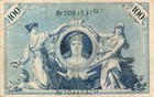 Genuine German 100 Mark Empire Banknote 1908  Fine Con    